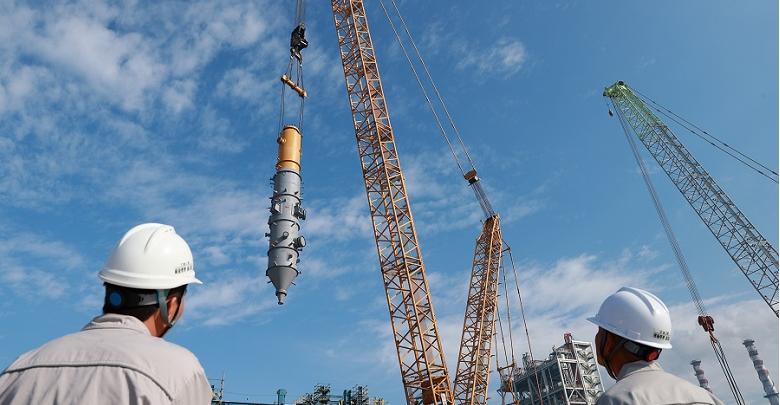 湖南石化大件设备吊装有序推进