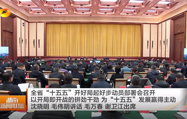 视频丨全省“十五五”开好局起好步动员...