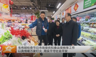视频丨毛伟明检查节日市场保供和春运保...