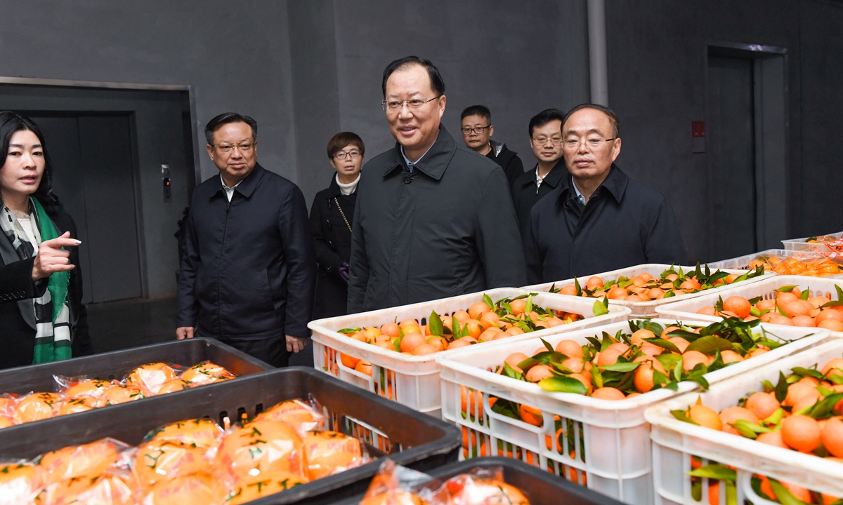 省委副书记、代省长毛伟明在佳惠农产品(冷链)物流产业园考察调研