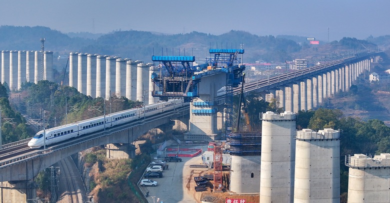 邵永高铁建设正酣