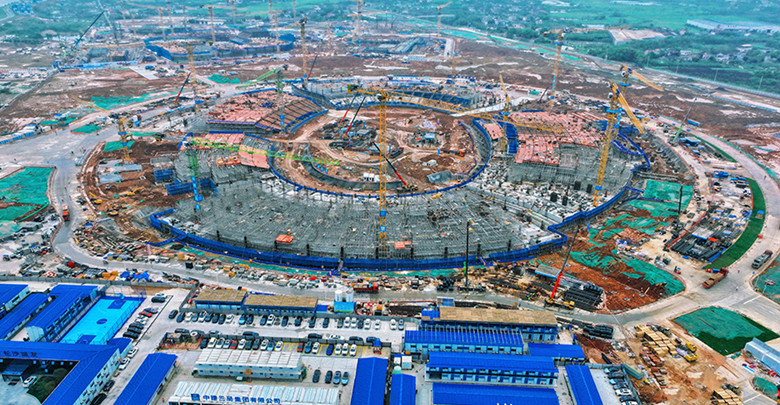 长沙奥体中心建设提速