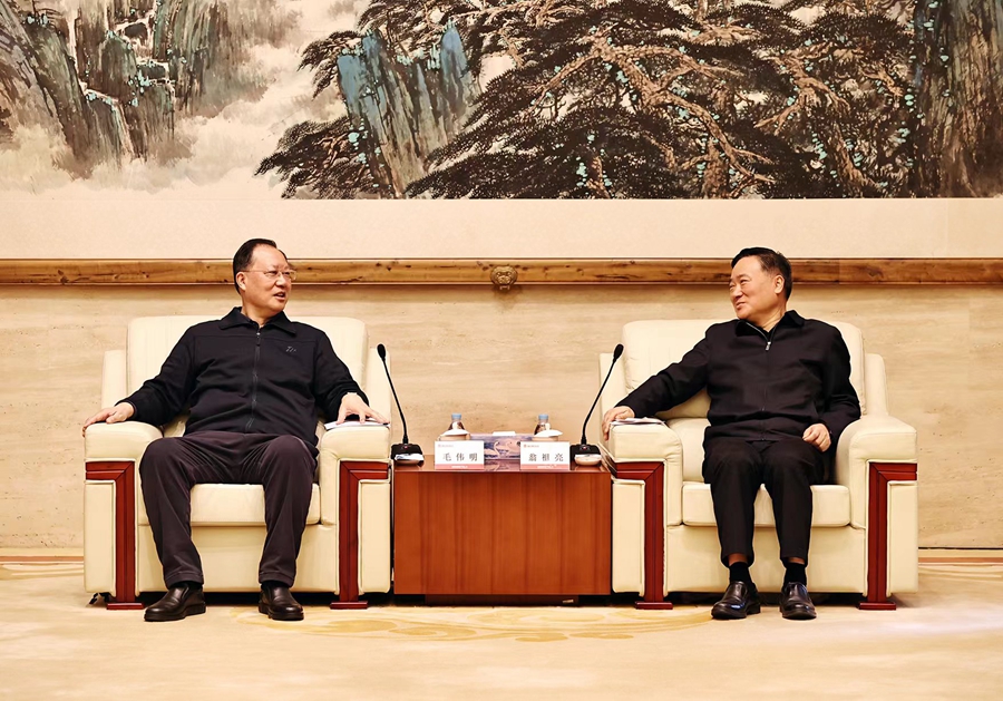 省政府在京与部分央企举行工作会谈毛伟明王海波翁祖亮孙永才出席