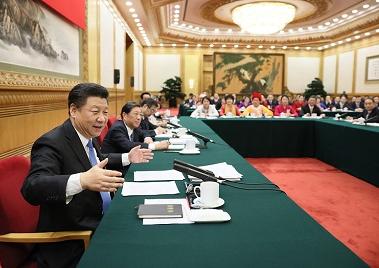习近平参加十二届全国人大四次会议湖南代表团的审议